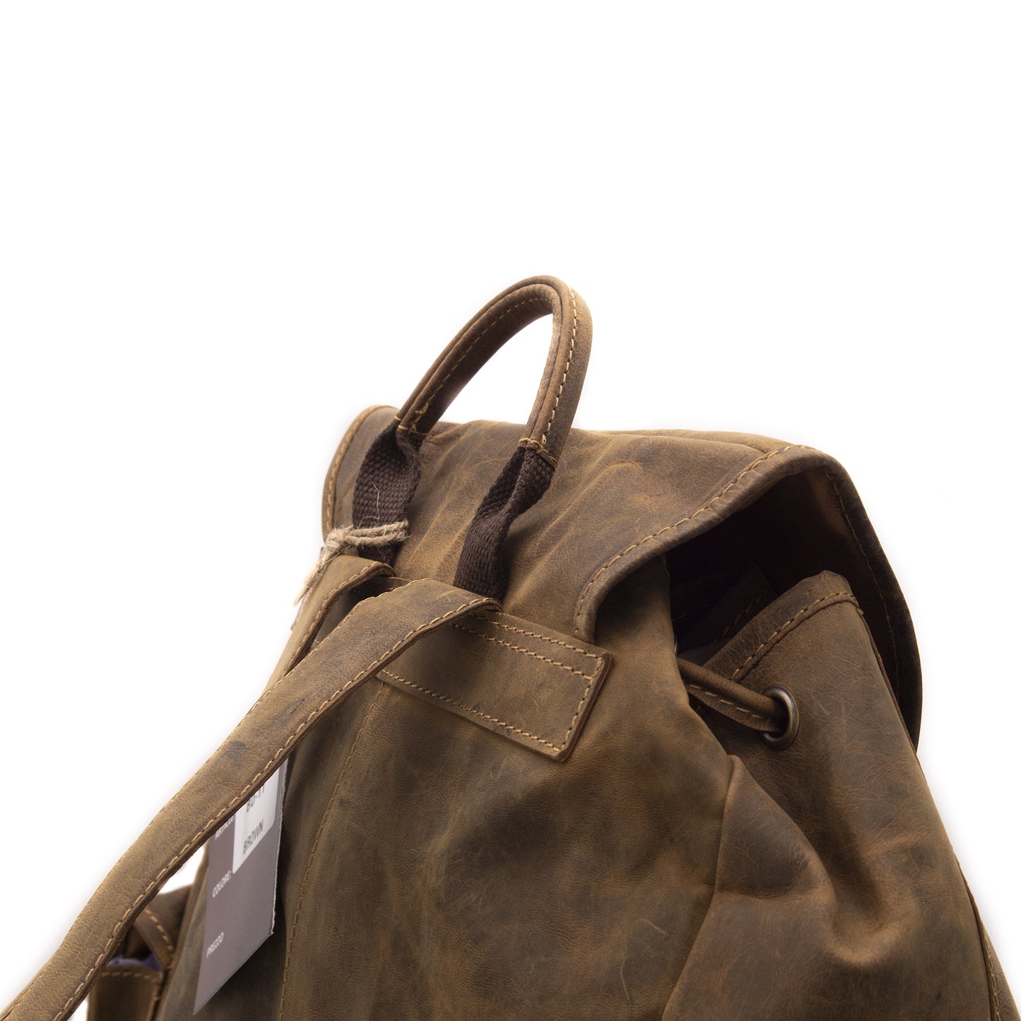 Zaino Grande in Vera Pelle Ingrassata Porta PC Notebook 15,6" e Tablet Zaino Uomo da Lavoro Ufficio e Viaggio