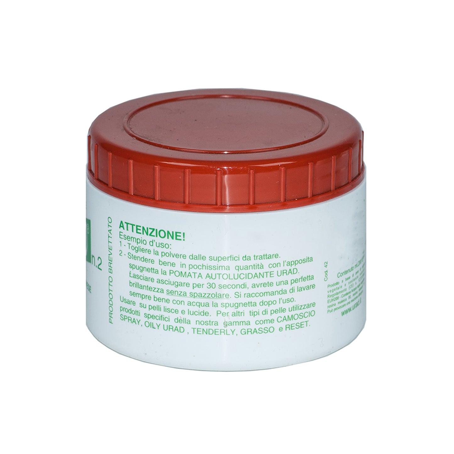 Urad Pomata Autolucidante 200 ml per Scarpe Pelle Divani Borse e Interni Auto