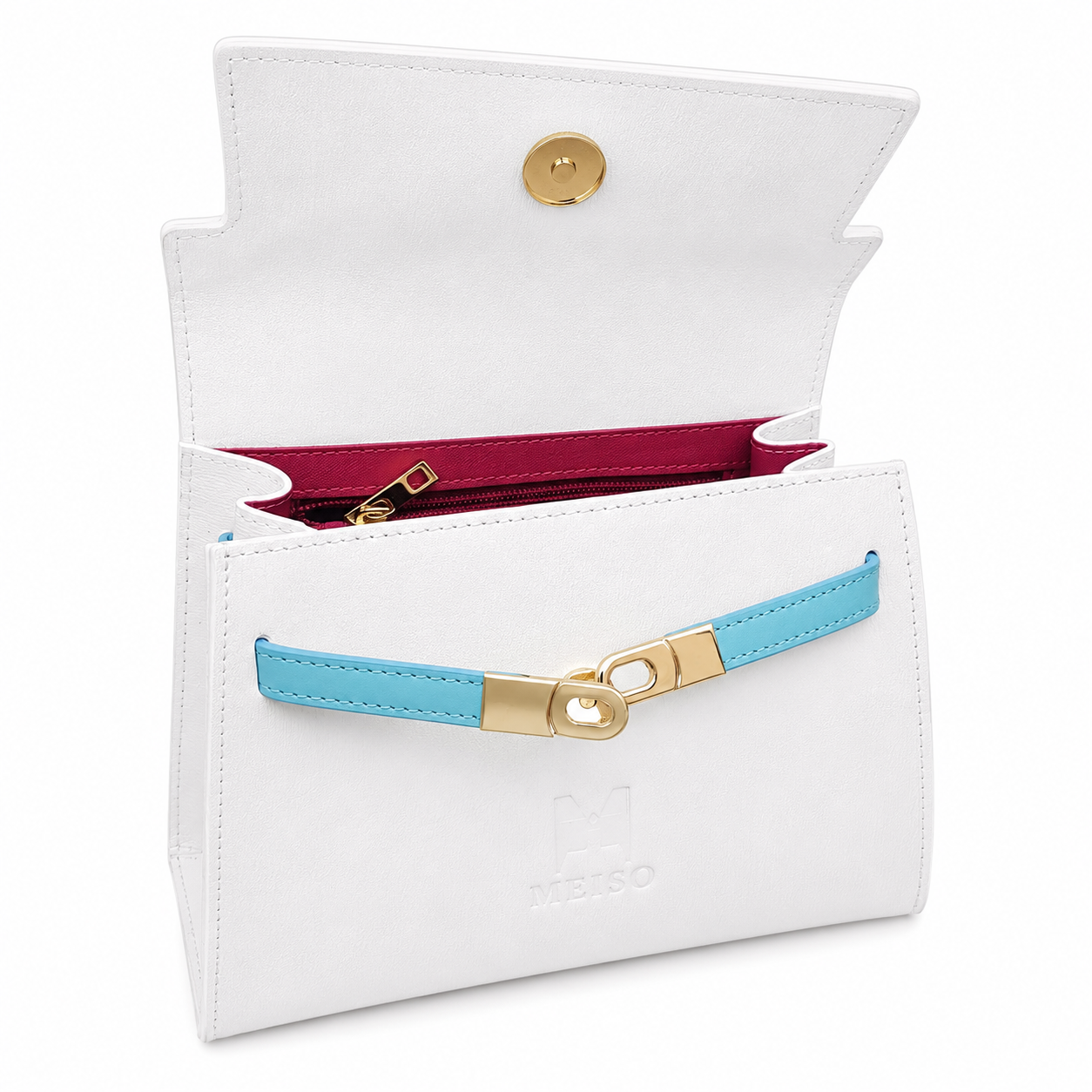 Borsa Donna Elegante a Mano con Tracolla Pelle Scamosciata Beige Chiusura dorata Made in Italy