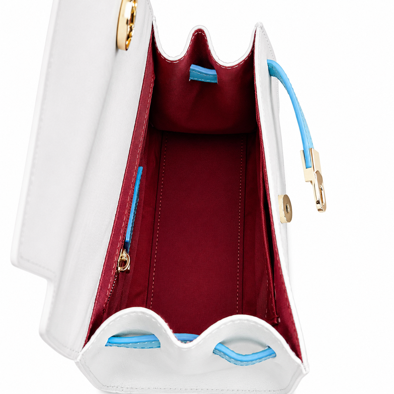 Borsa Donna Elegante a Mano con Tracolla Pelle Scamosciata Beige Chiusura dorata Made in Italy