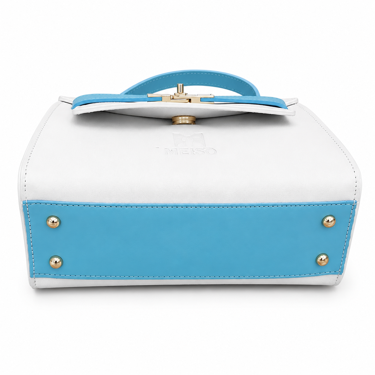 Borsa Donna Elegante a Mano con Tracolla Pelle Scamosciata Beige Chiusura dorata Made in Italy