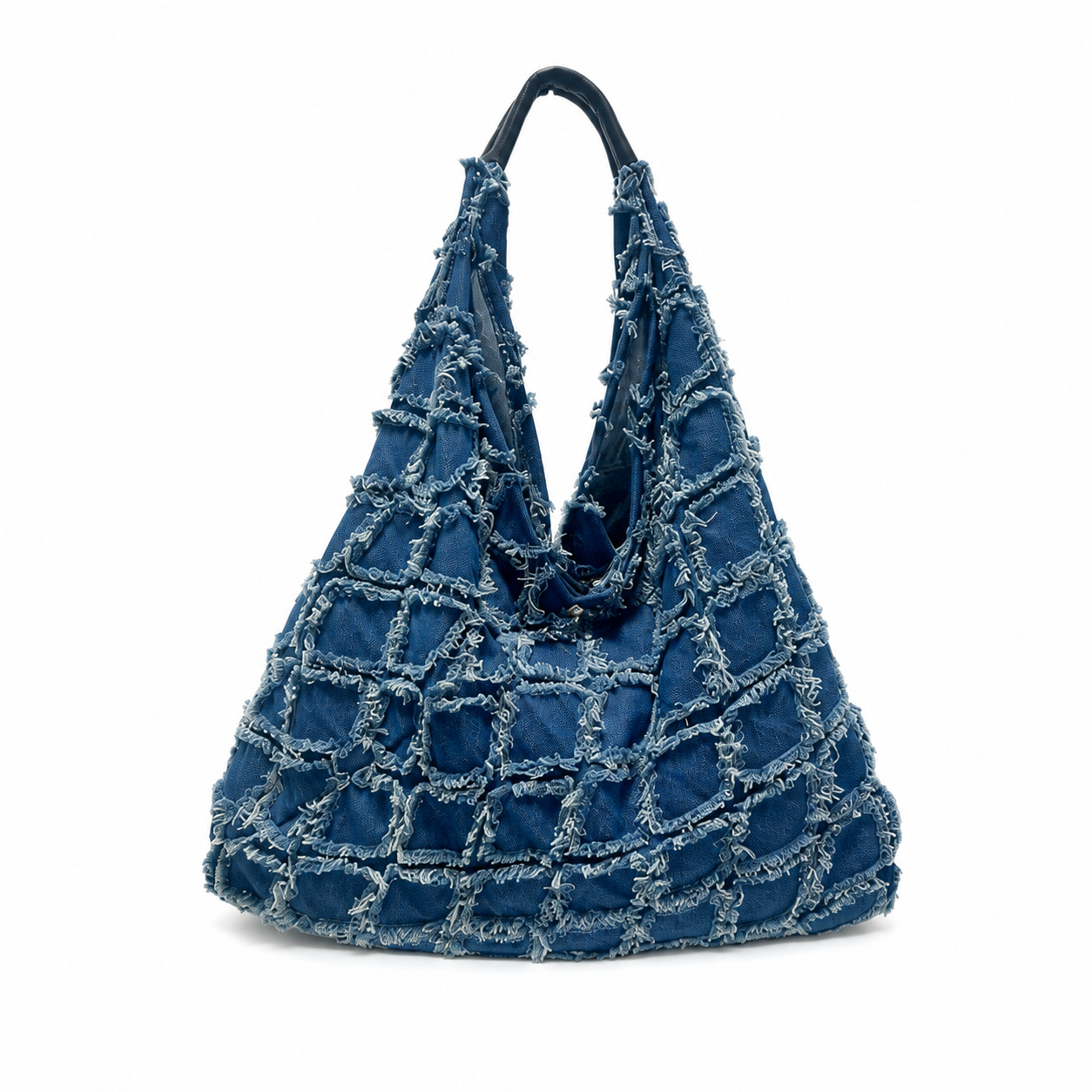 Bolso Saco de Playa para Mujer de Tela con Asa de Piel – Amplio y Cómodo para el Hombro