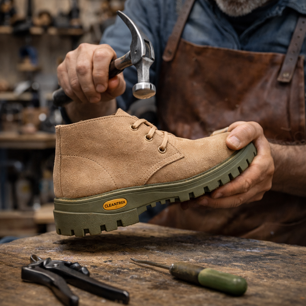 Suola Vibram Cleantrek Carrarmato Unisex in Gomma Naturale per Scarpe Casual e Outdoor