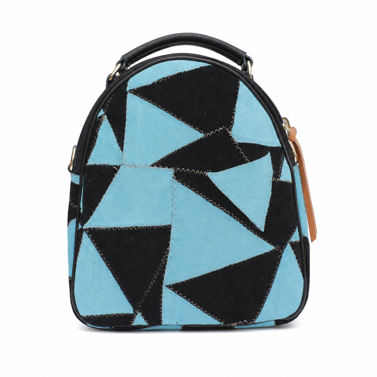 Zaino Donna in Vera Pelle Artigianale, Borsa a Tracolla Regolabile e Rimovibile, Borsello Made in Italy