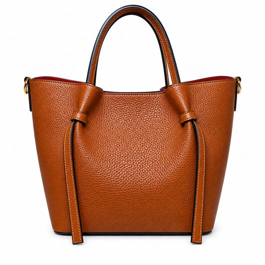 Borsa Donna in Vera Pelle con Pochette Estraibile  Elegante e Versatile