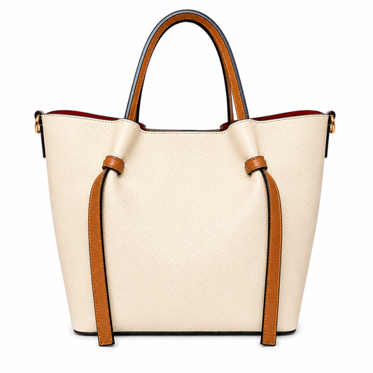 Borsa Donna in Vera Pelle con Pochette Estraibile  Elegante e Versatile