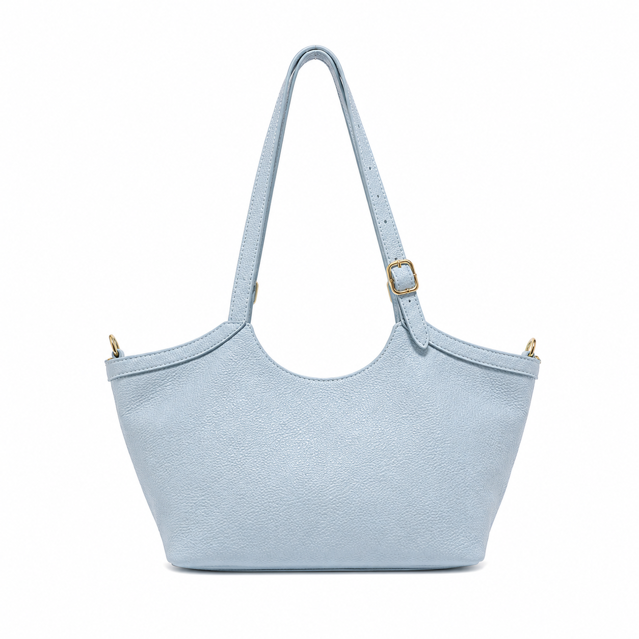 Borsa Donna Vera Pelle con 2 Manici Lunghi e Tracolla Regolabile  Shopper Casual Elegante