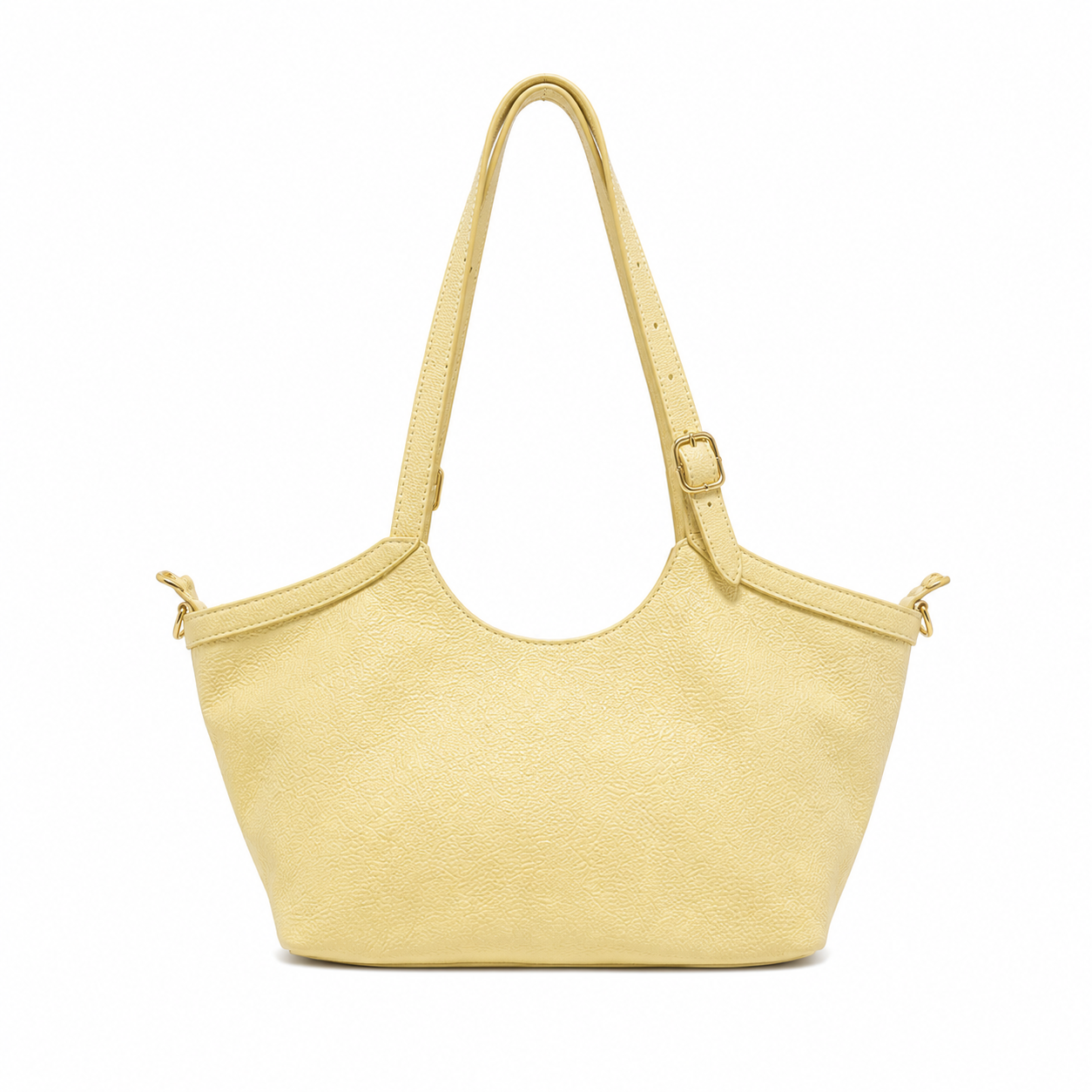 Borsa Donna Vera Pelle con 2 Manici Lunghi e Tracolla Regolabile  Shopper Casual Elegante