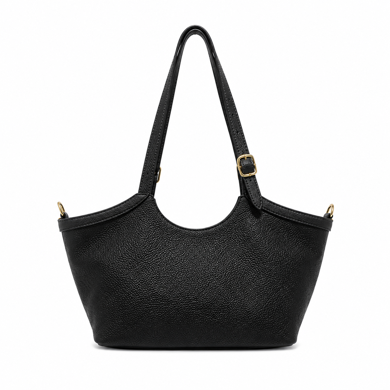 Borsa Donna Vera Pelle con 2 Manici Lunghi e Tracolla Regolabile  Shopper Casual Elegante