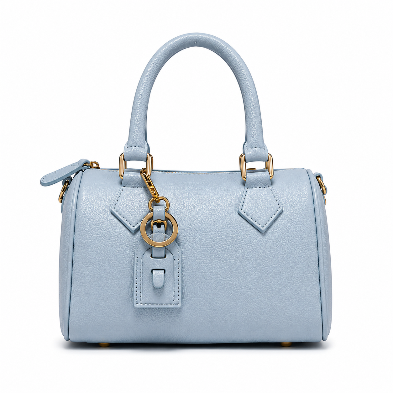 Women's Genuine Leather Top Handle Bag with Adjustable Removable Shoulder Strap Elegant and Casual Handbag 23x14x12 cm