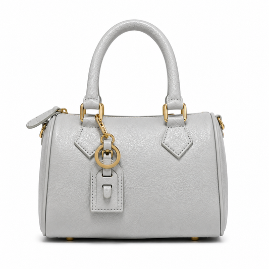 Bauletto Donna in Vera Pelle con Tracolla  regolabile rimuovibile Borsa Elegante e Casual 23x14x12 cm
