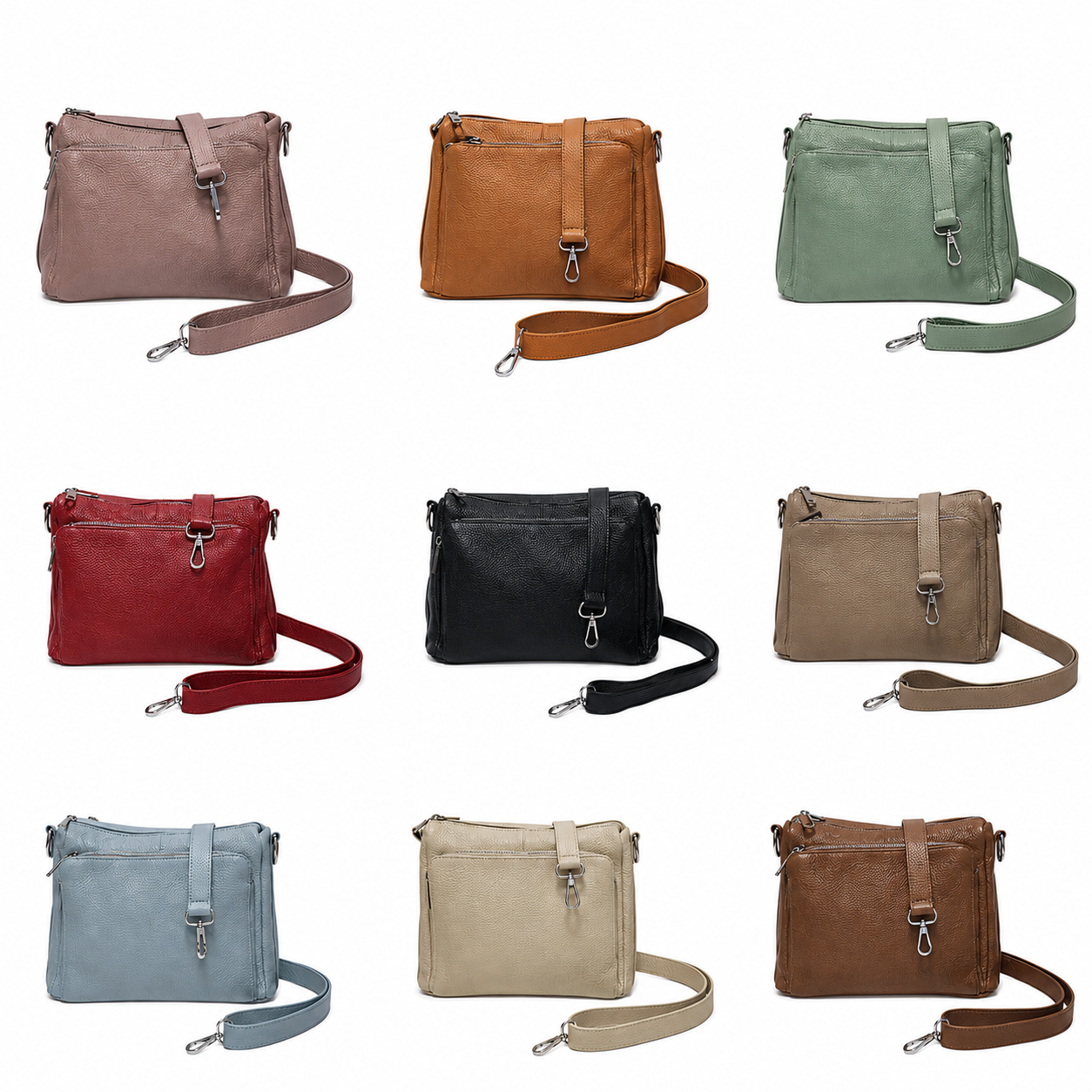 Borsa Donna in Vera Pelle Morbida Pratica Capiente made in italy