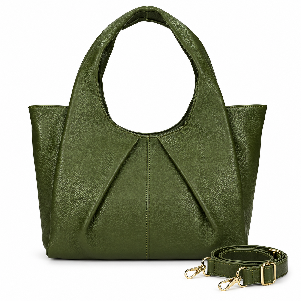 Borsa Donna Vera Pelle Made in Italy Grande a Mano con Tracolla Rimovibile