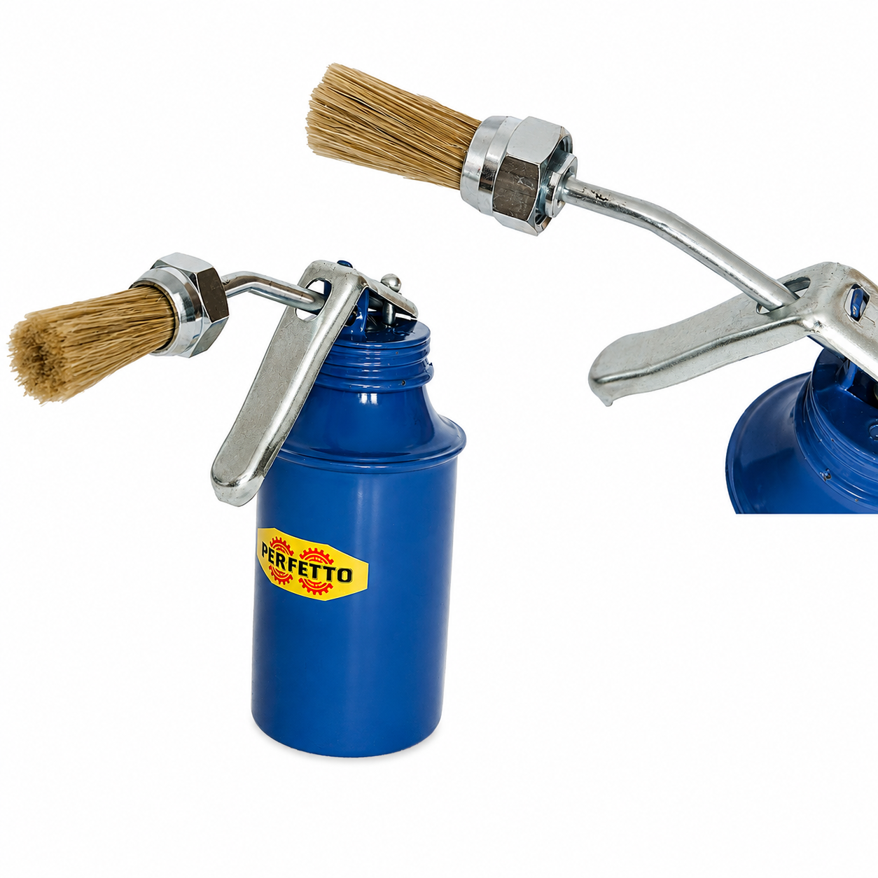 Spalmacolla a Pompetta con Pennello in Setole per Calzolai Pelletteria Falegnami e Artigiani Applicatore Professionale per Colla