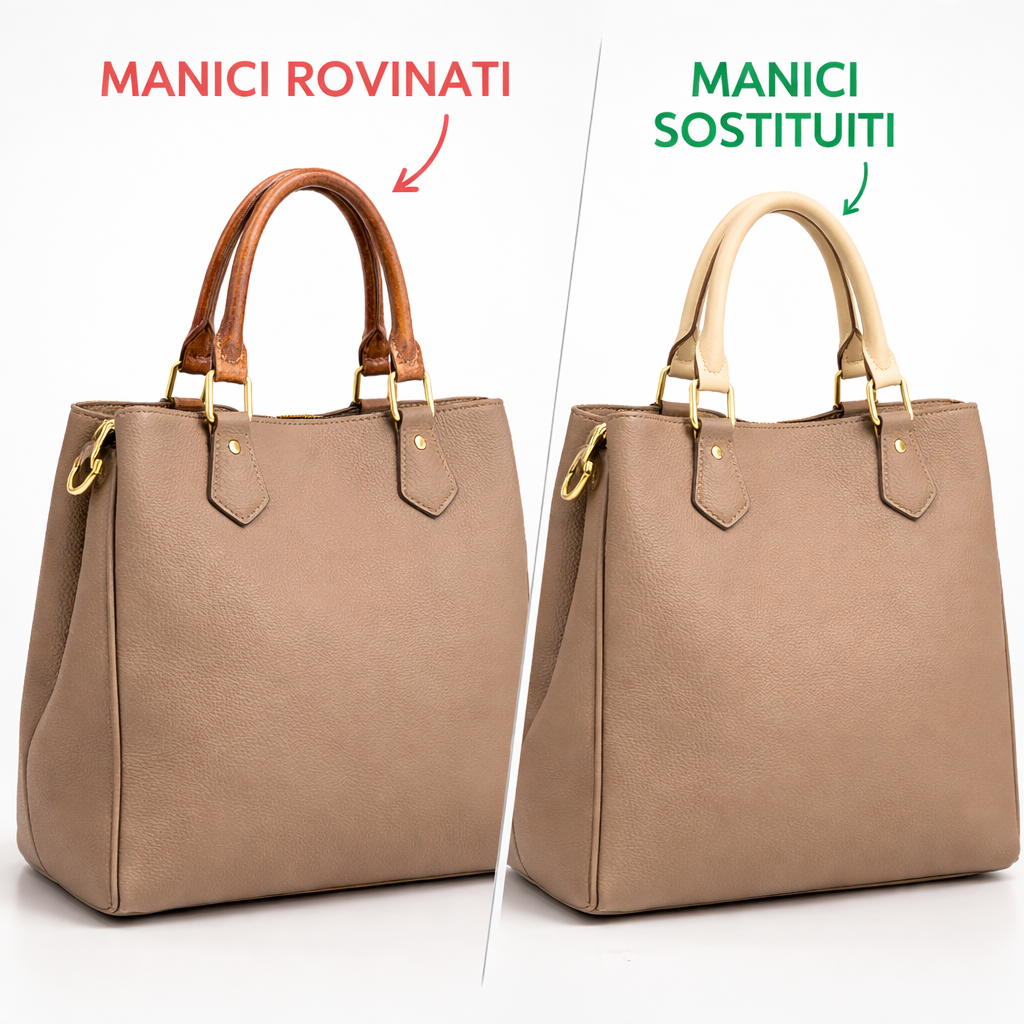Manici per Borse in vera pelle– Compatibili LV – Ricambio per Borse e Creazioni Handmade