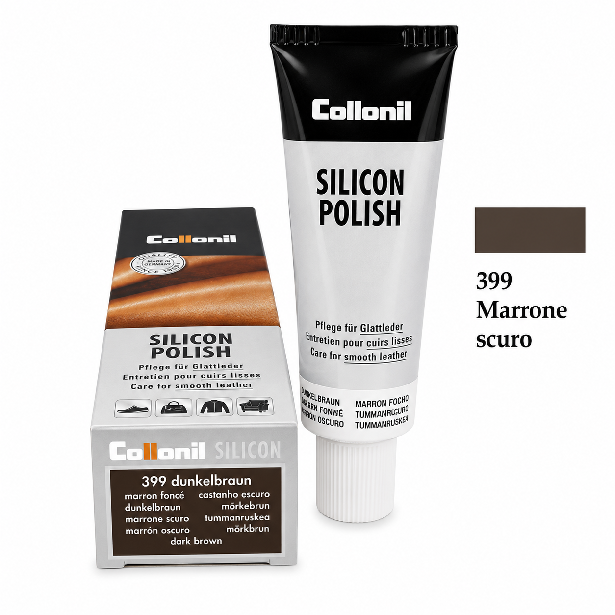 Crema Nutriente per Pelle con Effetto Lucidante e Ravvivante Colore Protegge e Impermeabilizza Scarpe Borse Divani Giacche Selleria e Interni Auto