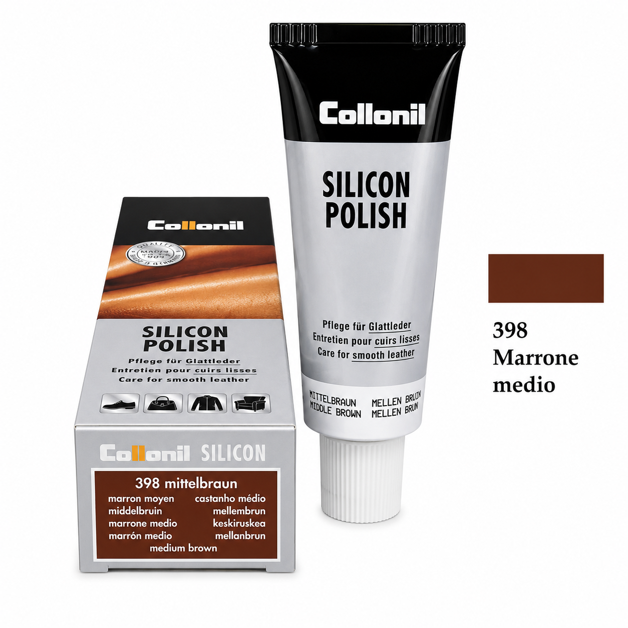 Crema Nutriente per Pelle con Effetto Lucidante e Ravvivante Colore Protegge e Impermeabilizza Scarpe Borse Divani Giacche Selleria e Interni Auto