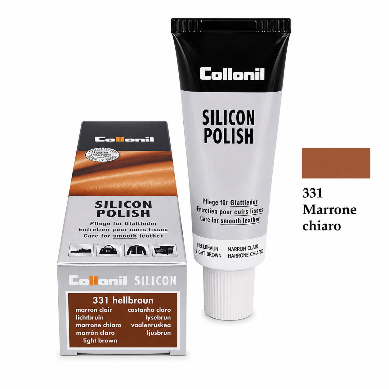 Crema Nutriente per Pelle con Effetto Lucidante e Ravvivante Colore Protegge e Impermeabilizza Scarpe Borse Divani Giacche Selleria e Interni Auto