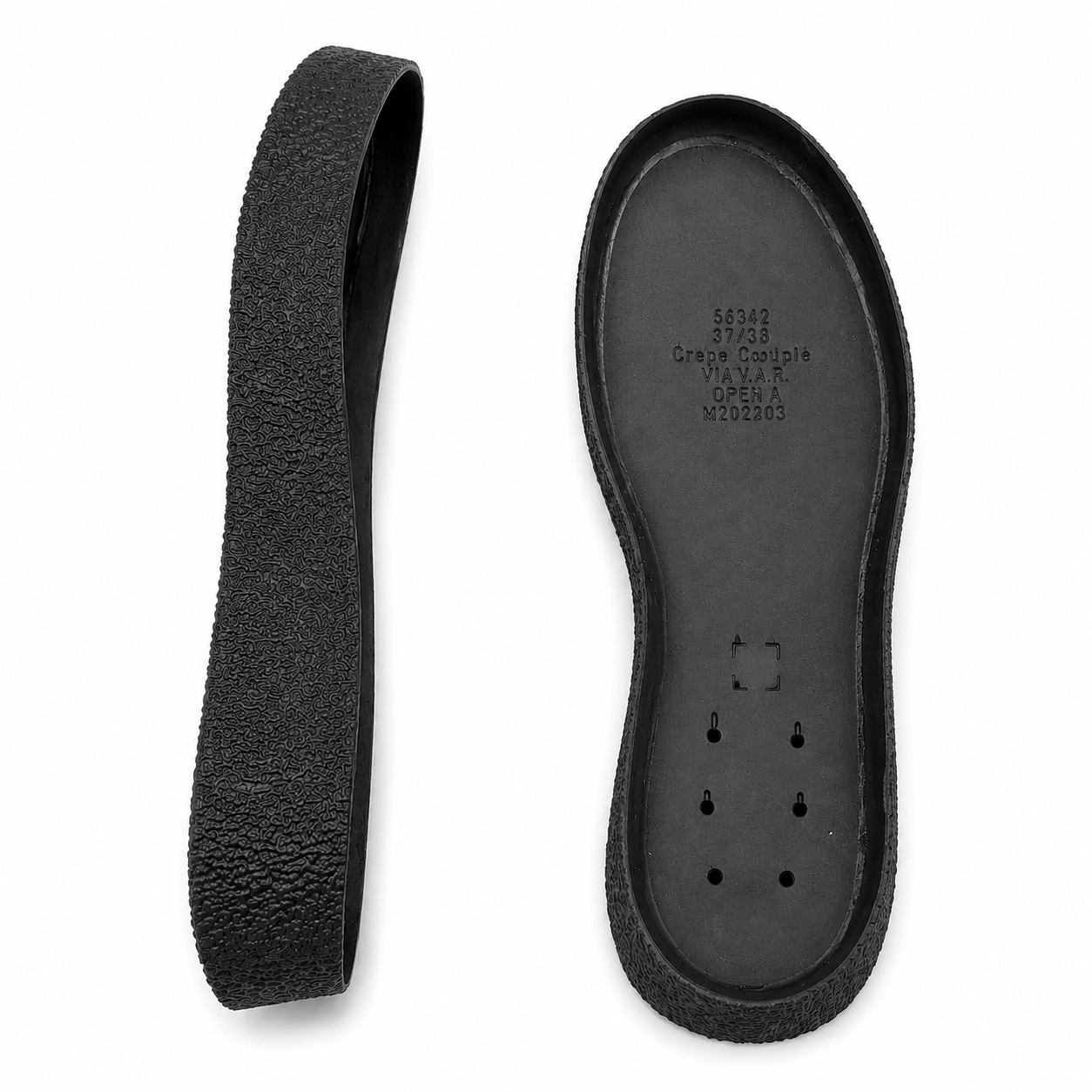 Vibram Cupsole Crepe and PU Non-Slip Rubber Sole for Sneakers and Casual Shoes + Free Grease