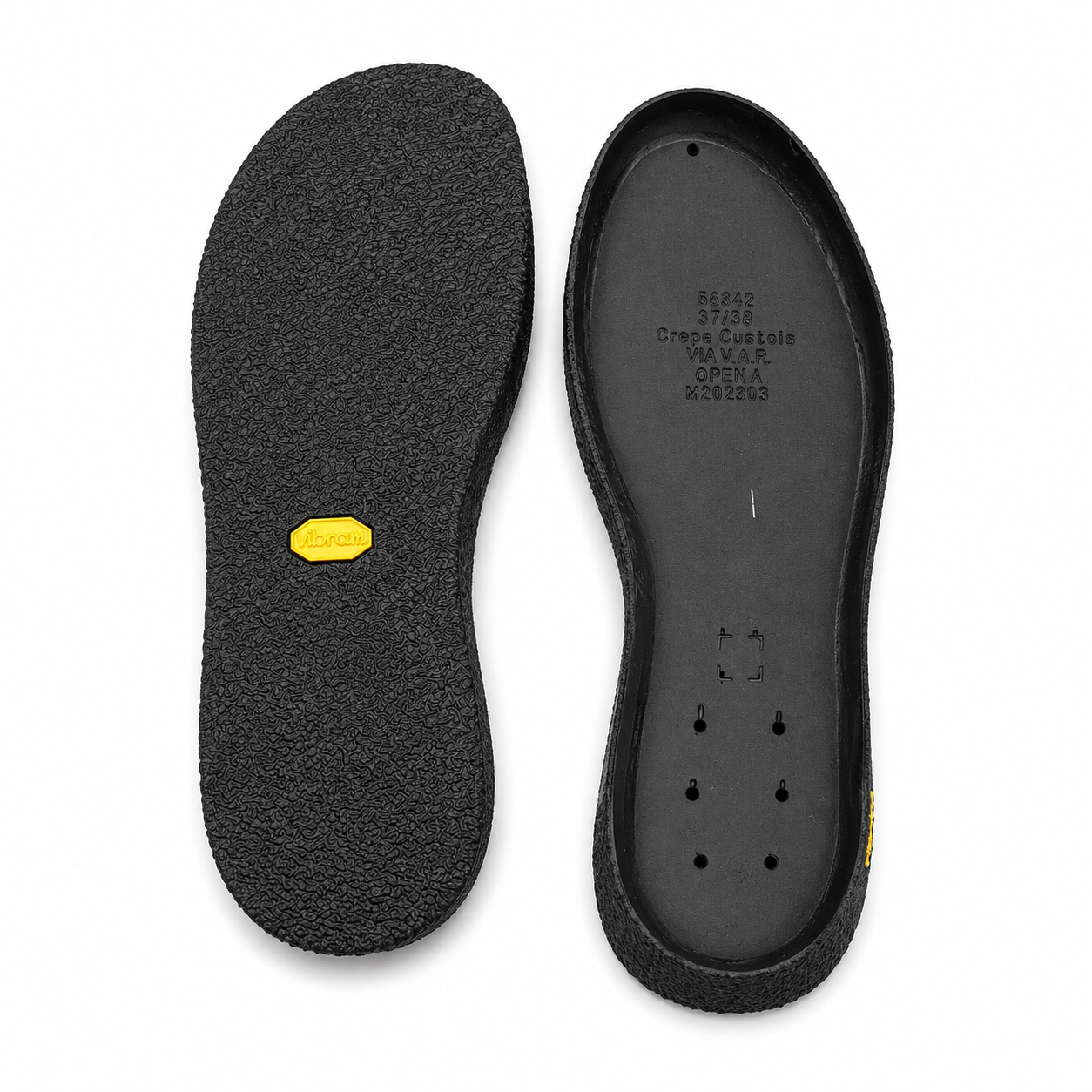 Vibram Cupsole Crepe and PU Non-Slip Rubber Sole for Sneakers and Casual Shoes + Free Grease
