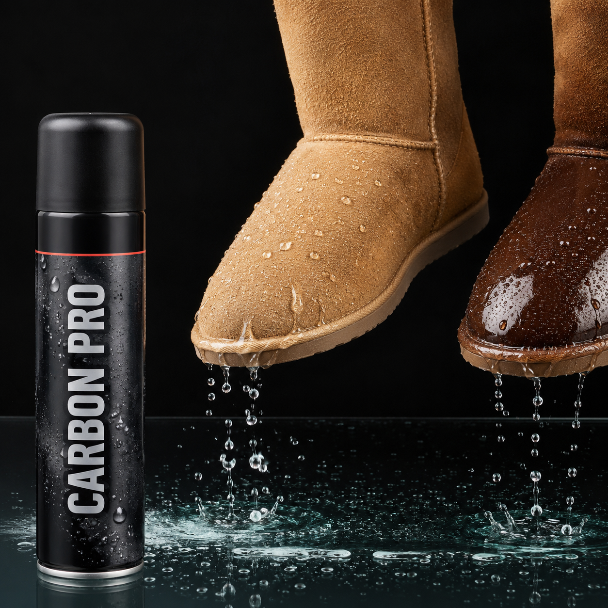 Collonil Carbon Pro Spray Impermeabilizzante 300 ml  Protezione Totale per Pelle Camoscio Nabuk Tessuti Scarpe Sneakers Borse e Abbigliamento con Tecnologia Fibra di Carbonio