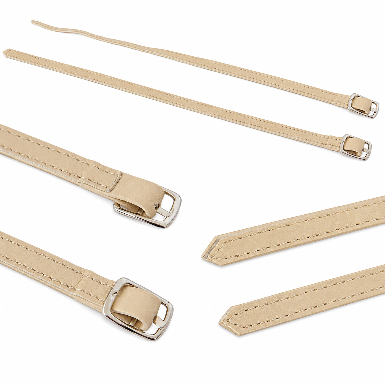 Replacement Straps for Decollete Shoes in Genuine Lined Leather 8 mm x 31 cm – Replacement Straps for Women's Shoes