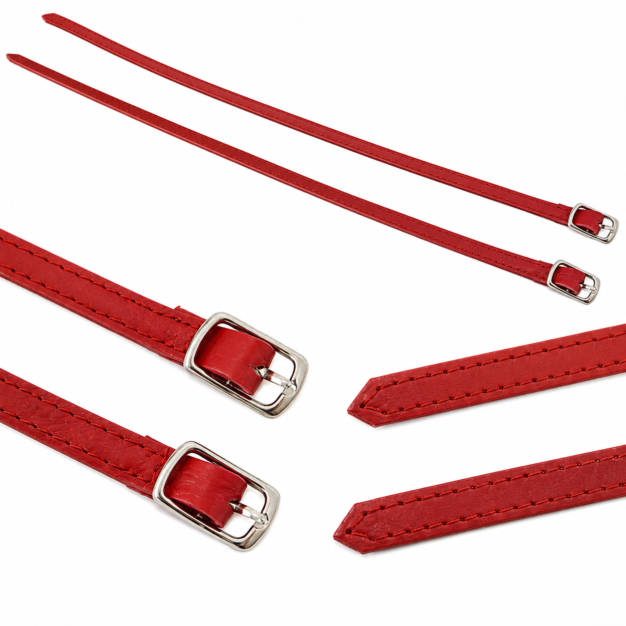 Replacement Straps for Decollete Shoes in Genuine Lined Leather 8 mm x 31 cm – Replacement Straps for Women's Shoes