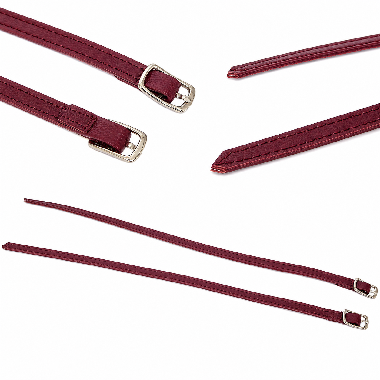 Replacement Straps for Decollete Shoes in Genuine Lined Leather 8 mm x 31 cm – Replacement Straps for Women's Shoes