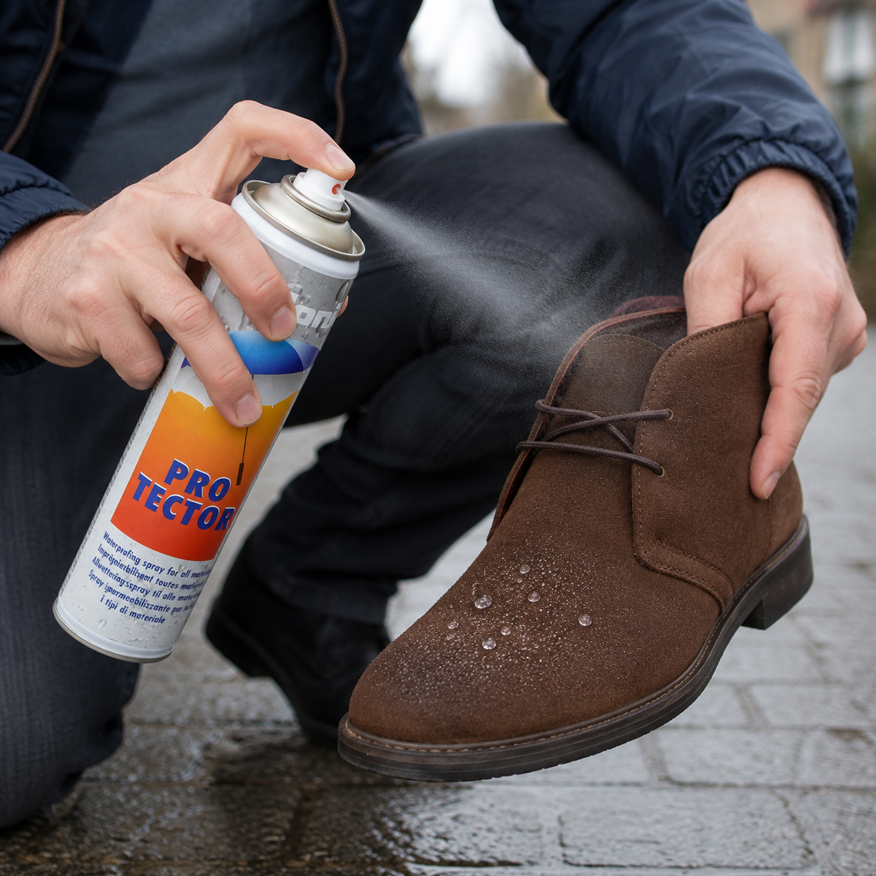 Impermeabilizzante Spray 200/400 ml per Scarpe in Camoscio Pelle e Tessuto Protezione Antiacqua per Giacche Borse e Sneakers