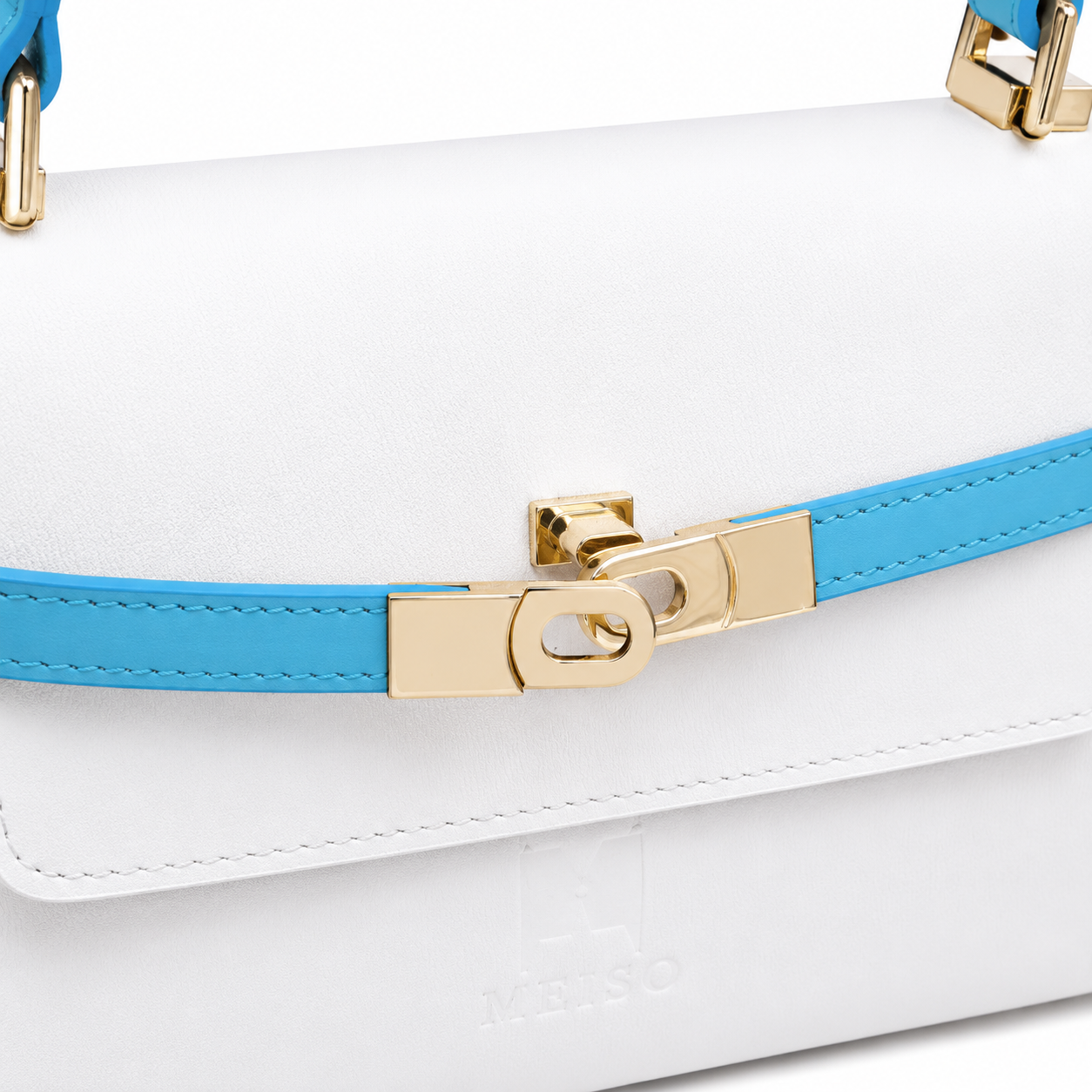 Borsa Donna Elegante a Mano con Tracolla Pelle Chiusura dorata Made in Italy