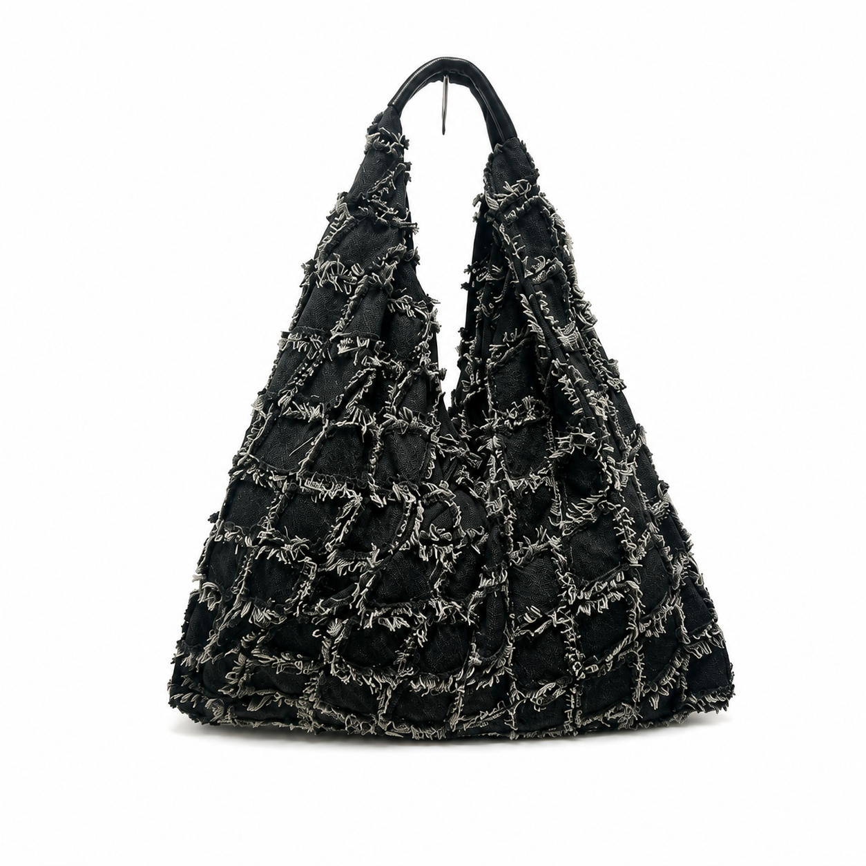 Bolso Saco de Playa para Mujer de Tela con Asa de Piel – Amplio y Cómodo para el Hombro