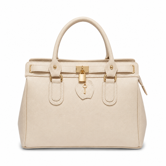 Borsa Donna in Vera Pelle con Chiusura Gold – Eleganza Quotidiana