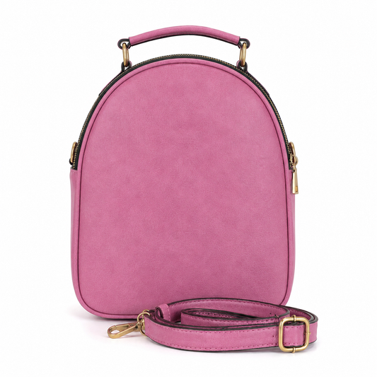Zaino Donna in Vera Pelle Artigianale, Borsa a Tracolla Regolabile e Rimovibile, Borsello Made in Italy