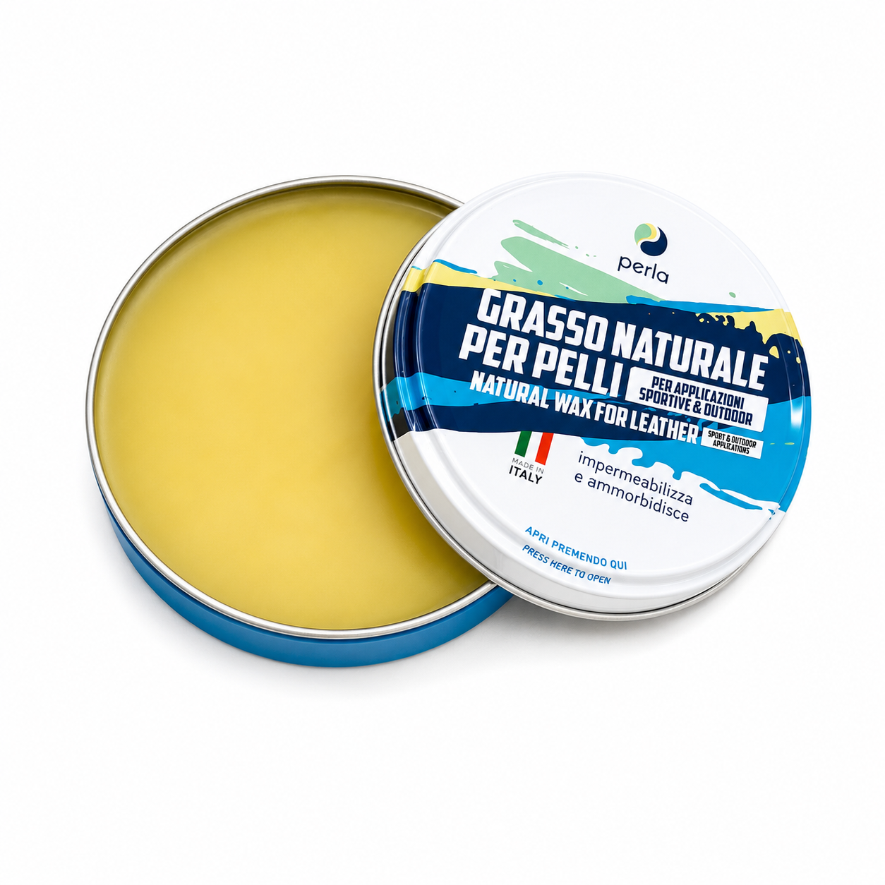 Grasso Perla Sport per Pelle e Cuoio – Impermeabilizzante Naturale per Scarponi da Montagna, Scarpe da Trekking, Stivali e Calzature Sportive