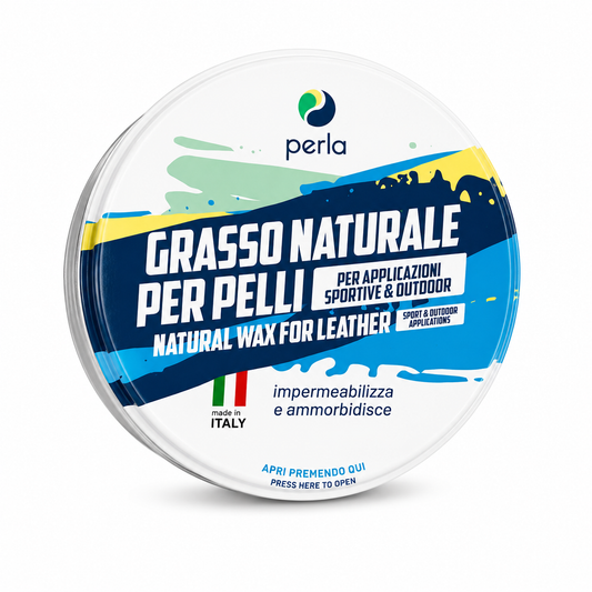 Grasso Perla Sport per Pelle e Cuoio – Impermeabilizzante Naturale per Scarponi da Montagna, Scarpe da Trekking, Stivali e Calzature Sportive