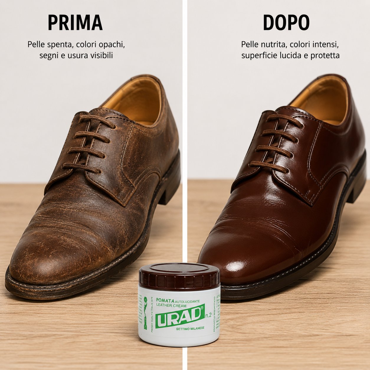 Urad Self-Shining Cream 200 ml for Shoes, Leather, Sofas, Bags and Car Interiors
