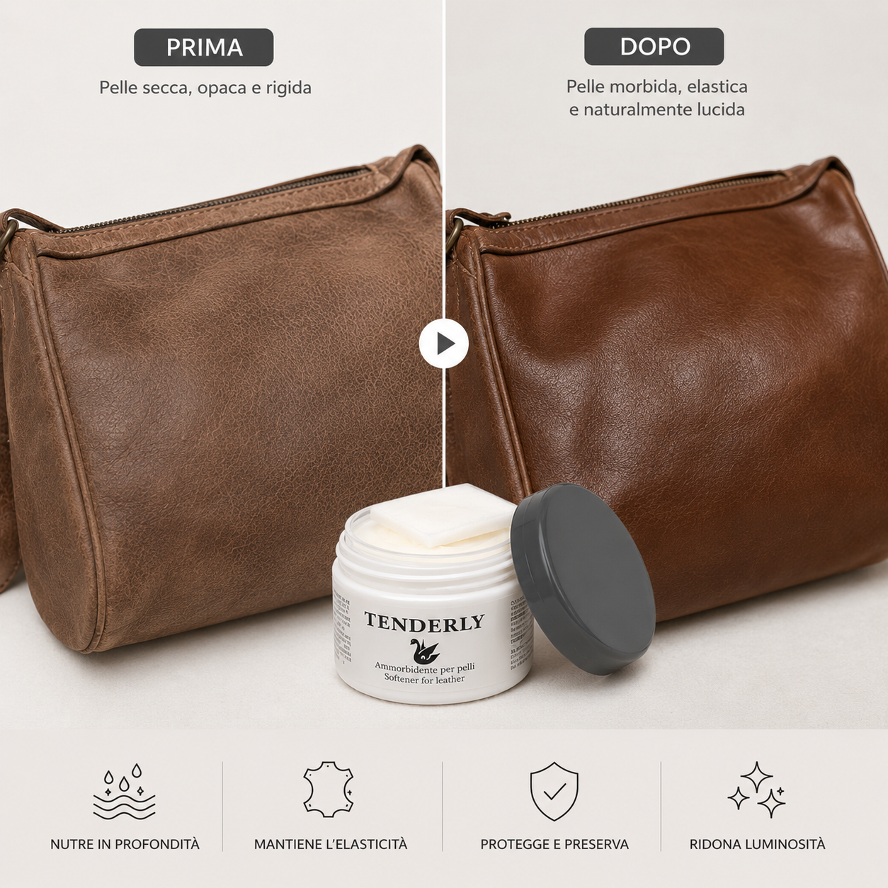 Tenderly Urad Ammorbidente per Pelle Neutro – Nutre e Ammorbidisce