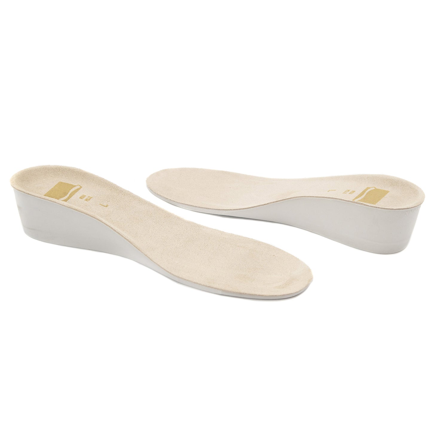 Soletta Rialzante Push Up in Pelle Scamosciata Antiscivolo | Plantare Alzatallone Anatomico Made in Italy