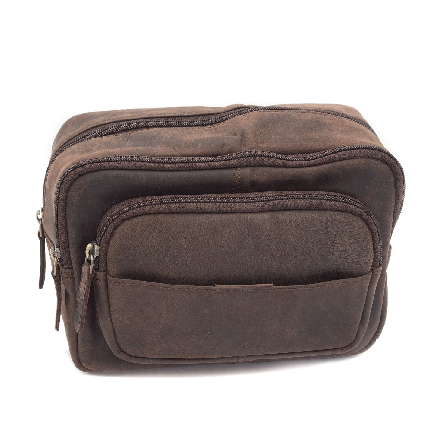 Marsupio in pelle ingrassata unisex | Tracolla regolabile | Borsa monospalla casual