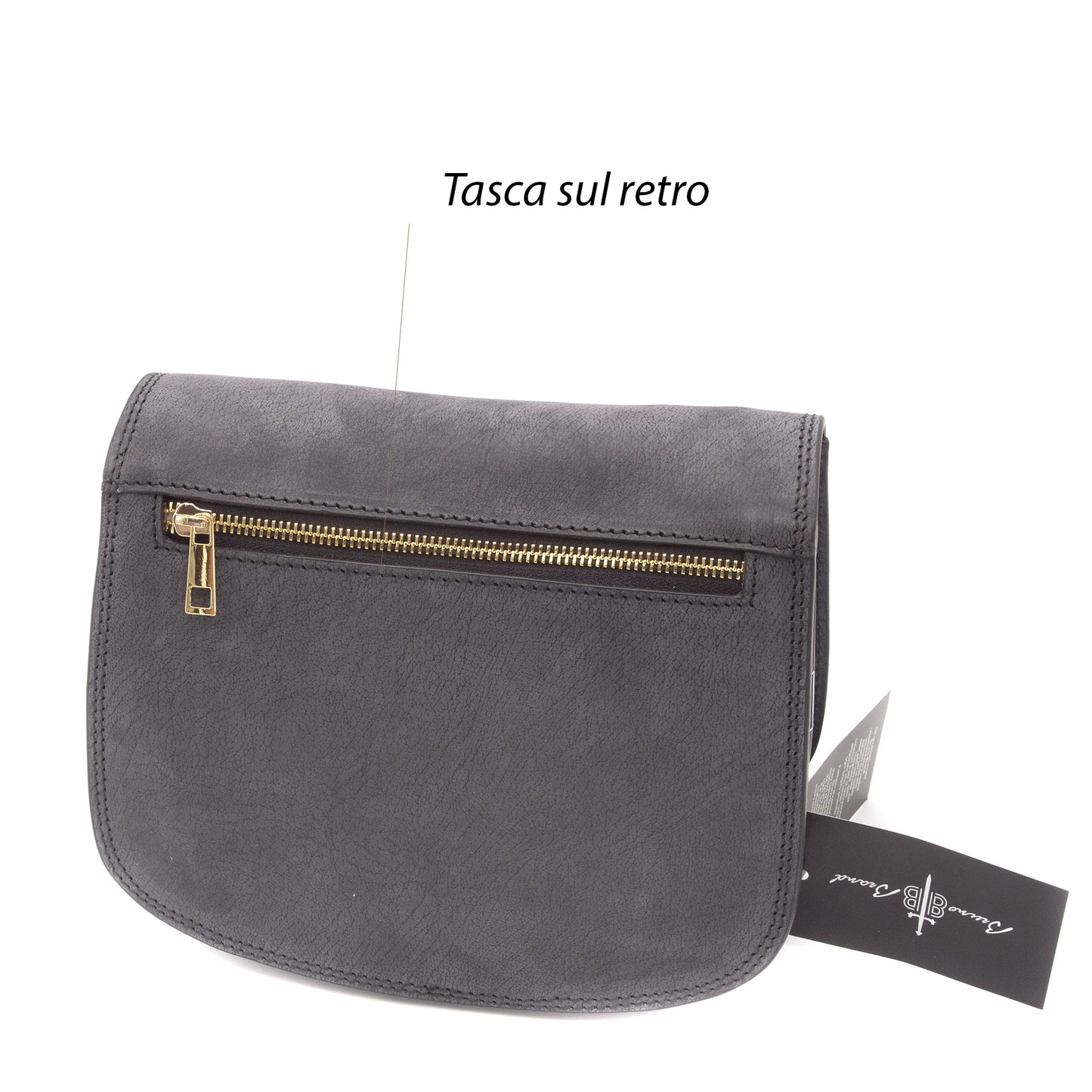 Borsa Tolfa donna vera pelle con tracolla regolabile artigianale made in italy rivisitazione anni 70