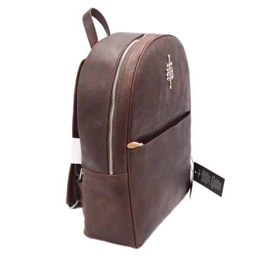 Zaino in vera pelle artigianale – porta tablet e viaggio