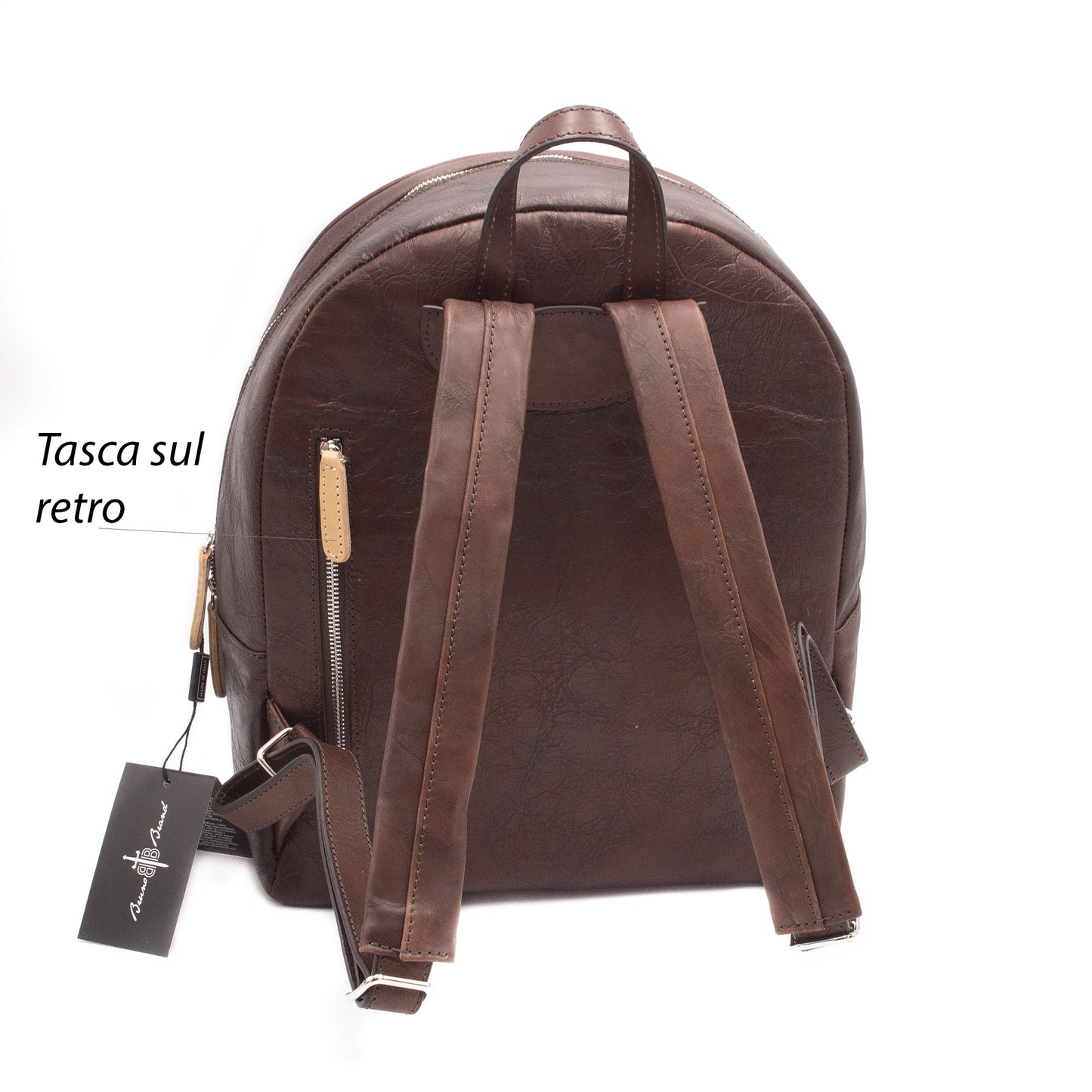 Handmade genuine leather backpack – tablet and travel