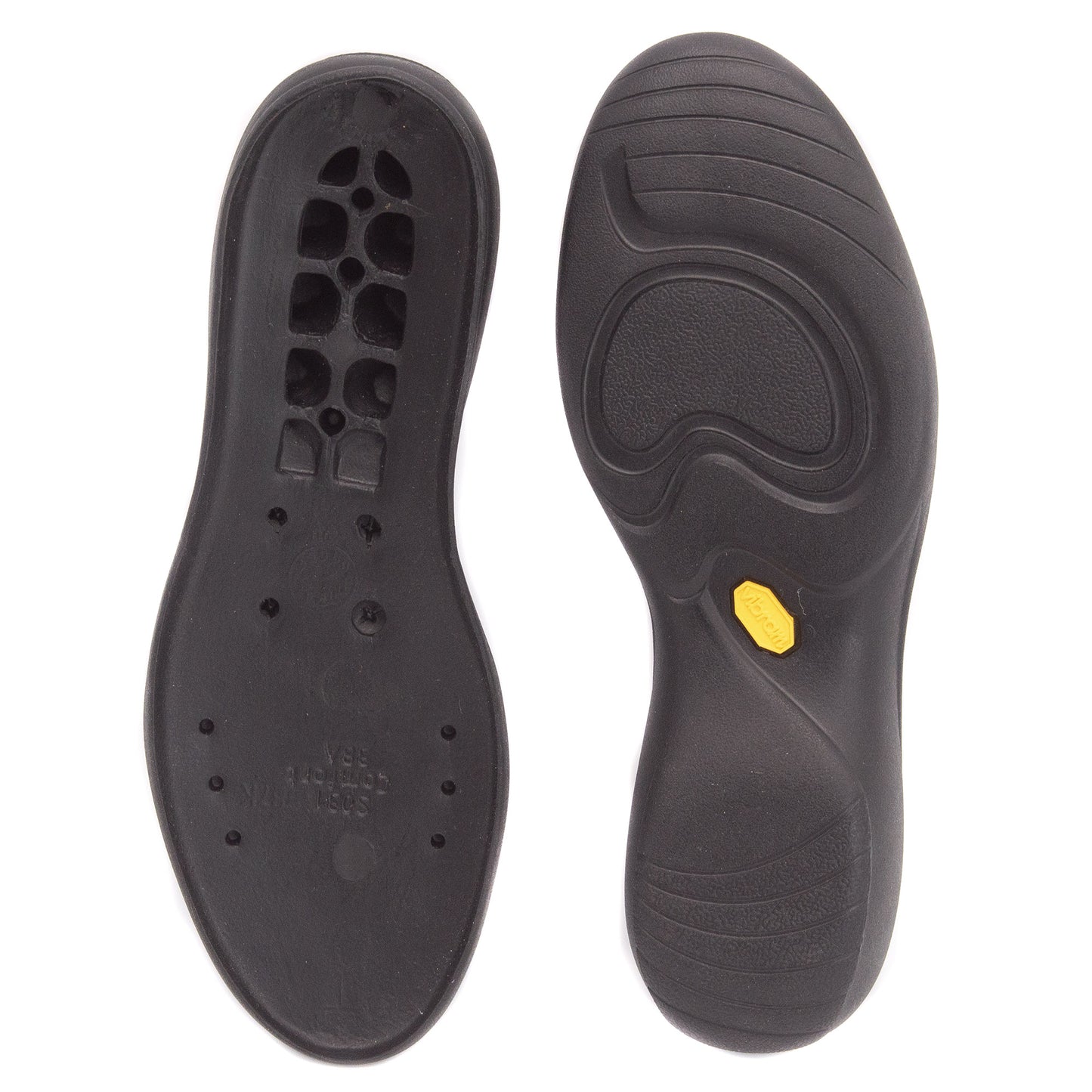 Suola scatolata gomma Vibram Shell 887K mescola Newflex zeppa 4 cm scarpe donna