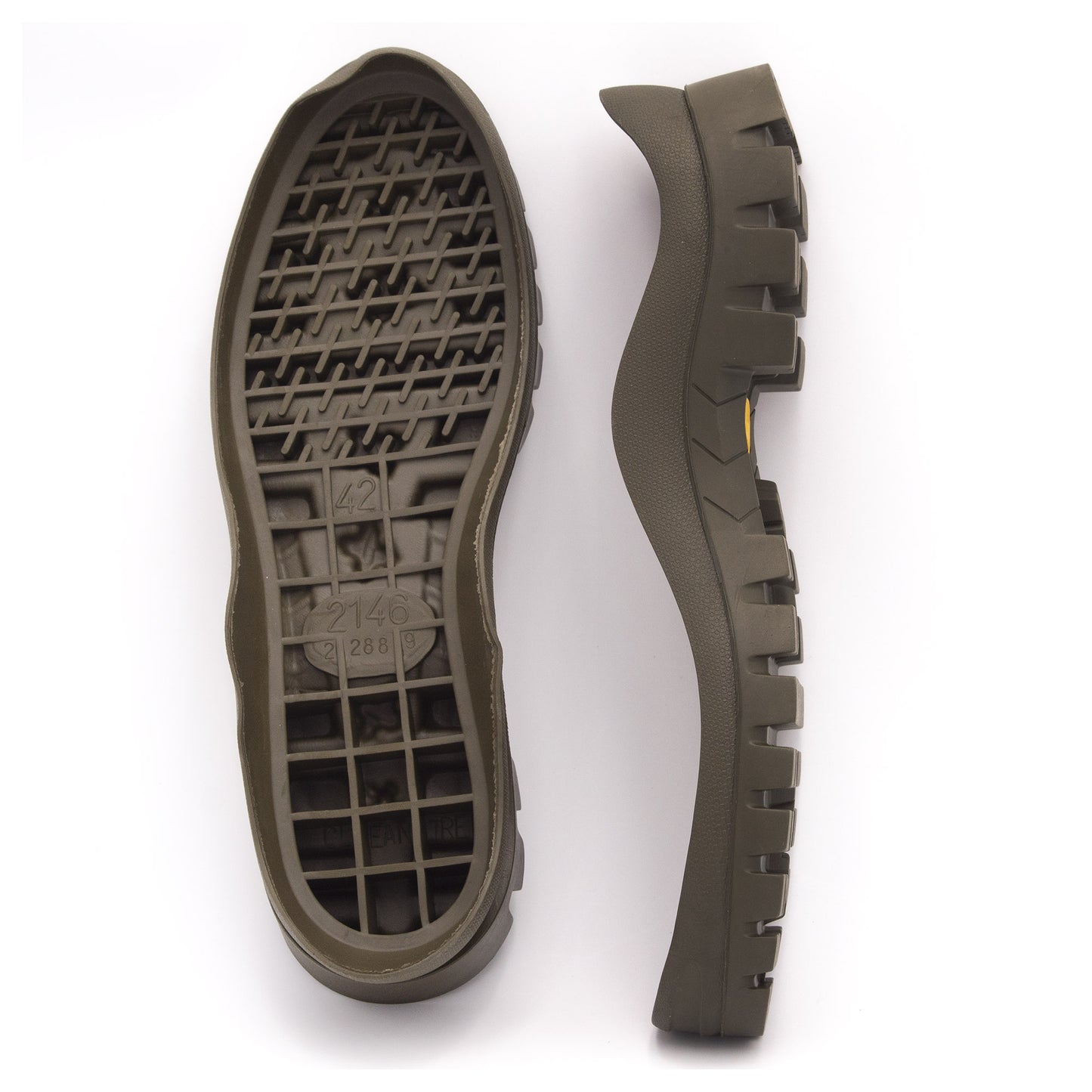 Suola Vibram Cleantrek Carrarmato Unisex in Gomma Naturale per Scarpe Casual e Outdoor