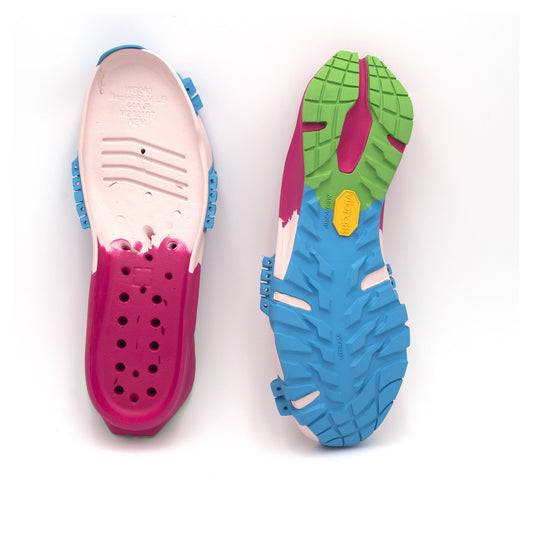 Suola Vibram Beriel Scatolata in Gomma Antiscivolo per Riparazione e Creazione Scarpe Outdoor