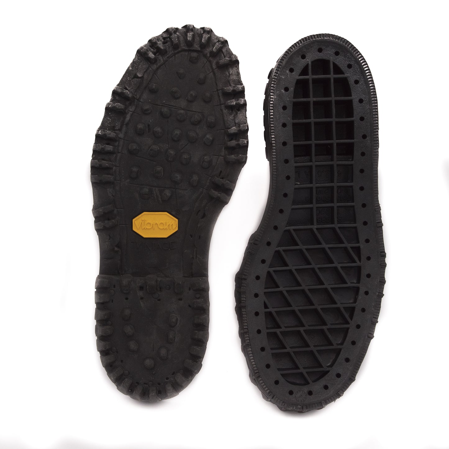 Suola Vibram Vintage Monoblocco in Gomma Antiscivolo per Riparazione e Creazione Scarpe Casual e Outdoor