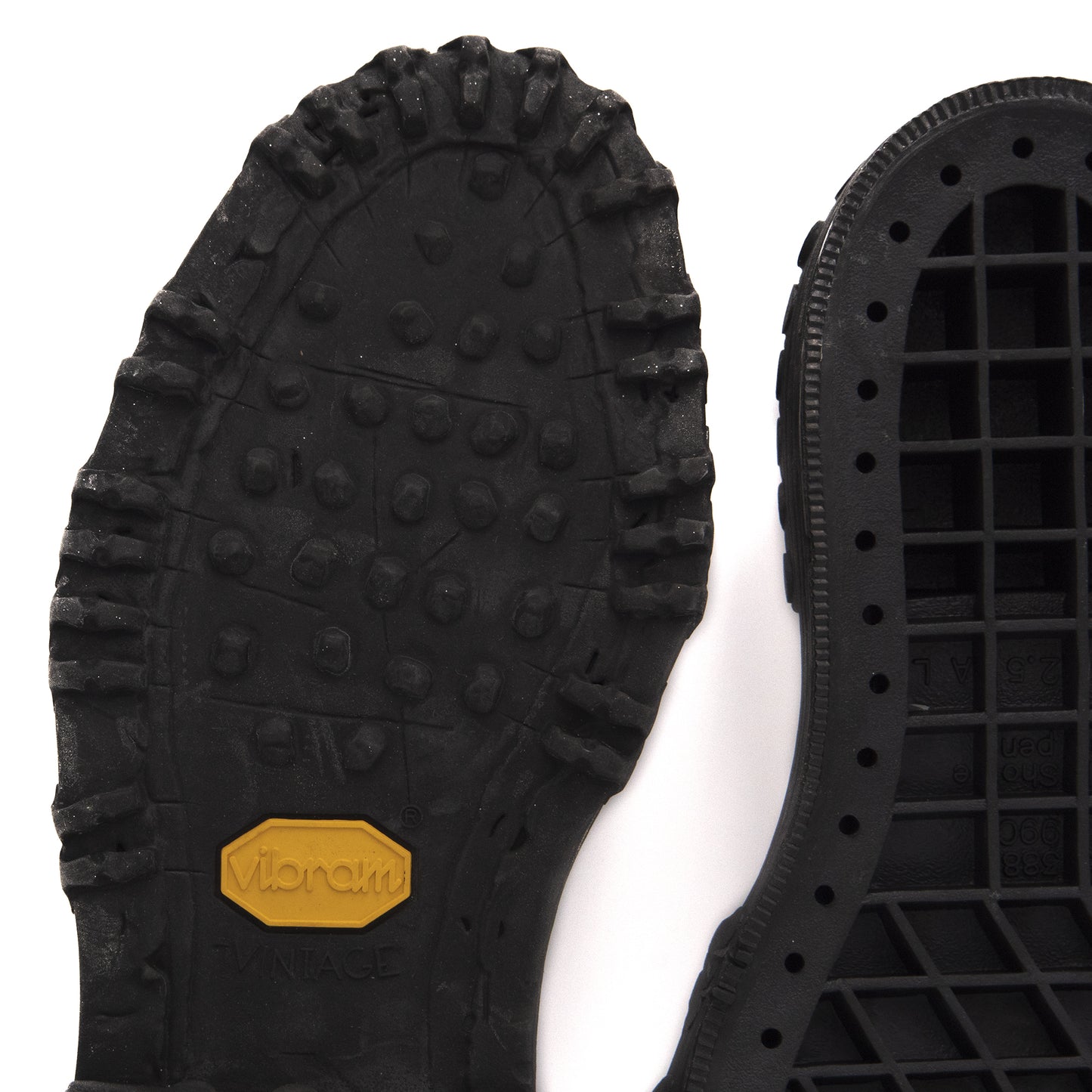 Suola Vibram Vintage Monoblocco in Gomma Antiscivolo per Riparazione e Creazione Scarpe Casual e Outdoor