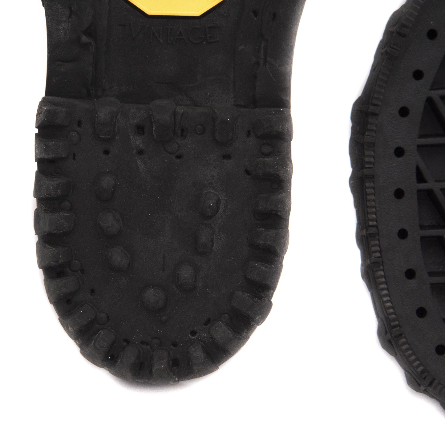Suola Vibram Vintage Monoblocco in Gomma Antiscivolo per Riparazione e Creazione Scarpe Casual e Outdoor