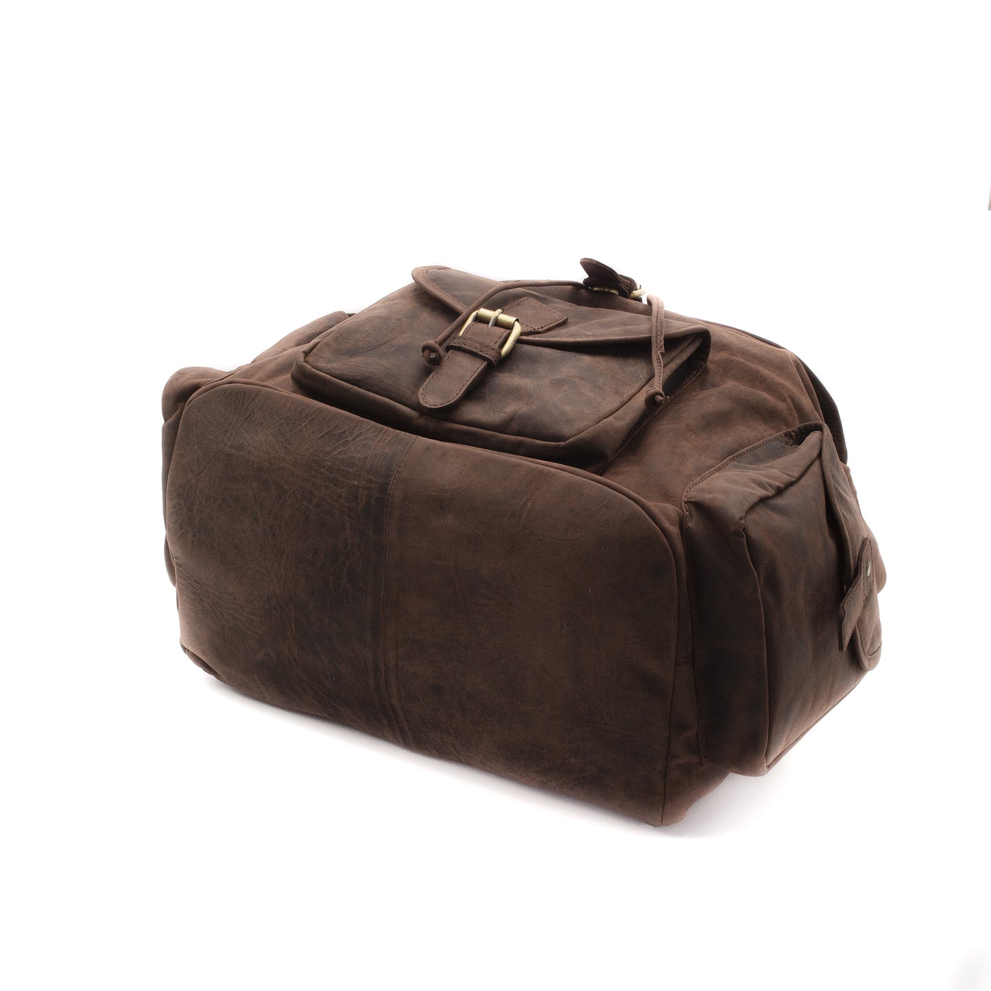 Zaino Grande in Vera Pelle Ingrassata Porta PC Notebook 15,6" e Tablet Zaino Uomo da Lavoro Ufficio e Viaggio