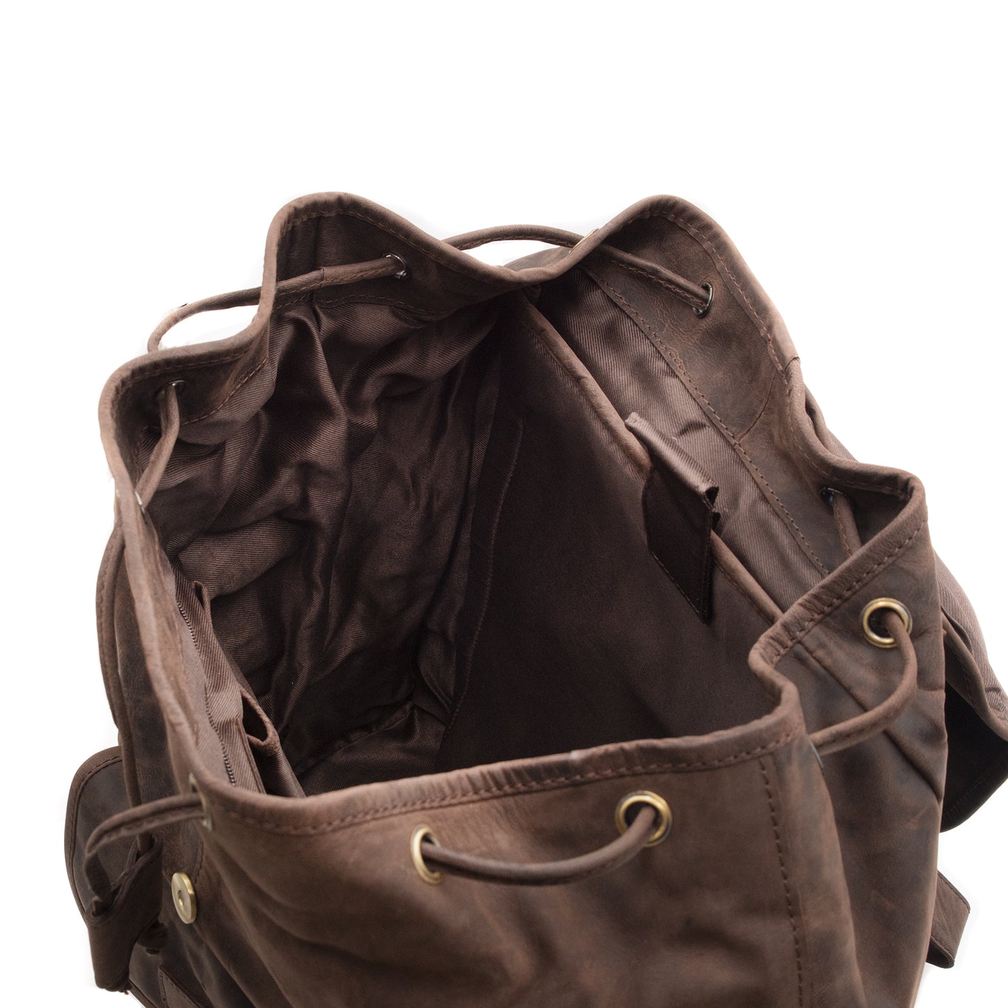 Zaino Grande in Vera Pelle Ingrassata Porta PC Notebook 15,6" e Tablet Zaino Uomo da Lavoro Ufficio e Viaggio